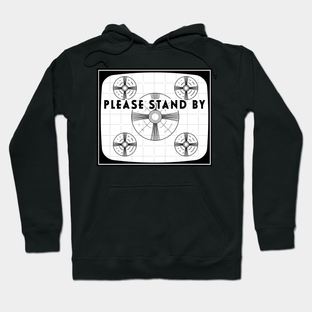 Retro TV test screen pattern Hoodie by JDawnInk